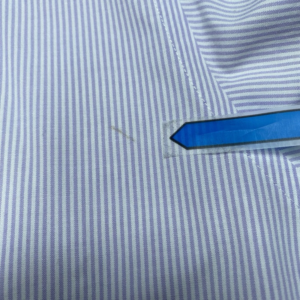 Brooks Brothers 1818 Madison Dress Shirt 19 36 Light Purple Fine Stripe - Picture 11 of 11